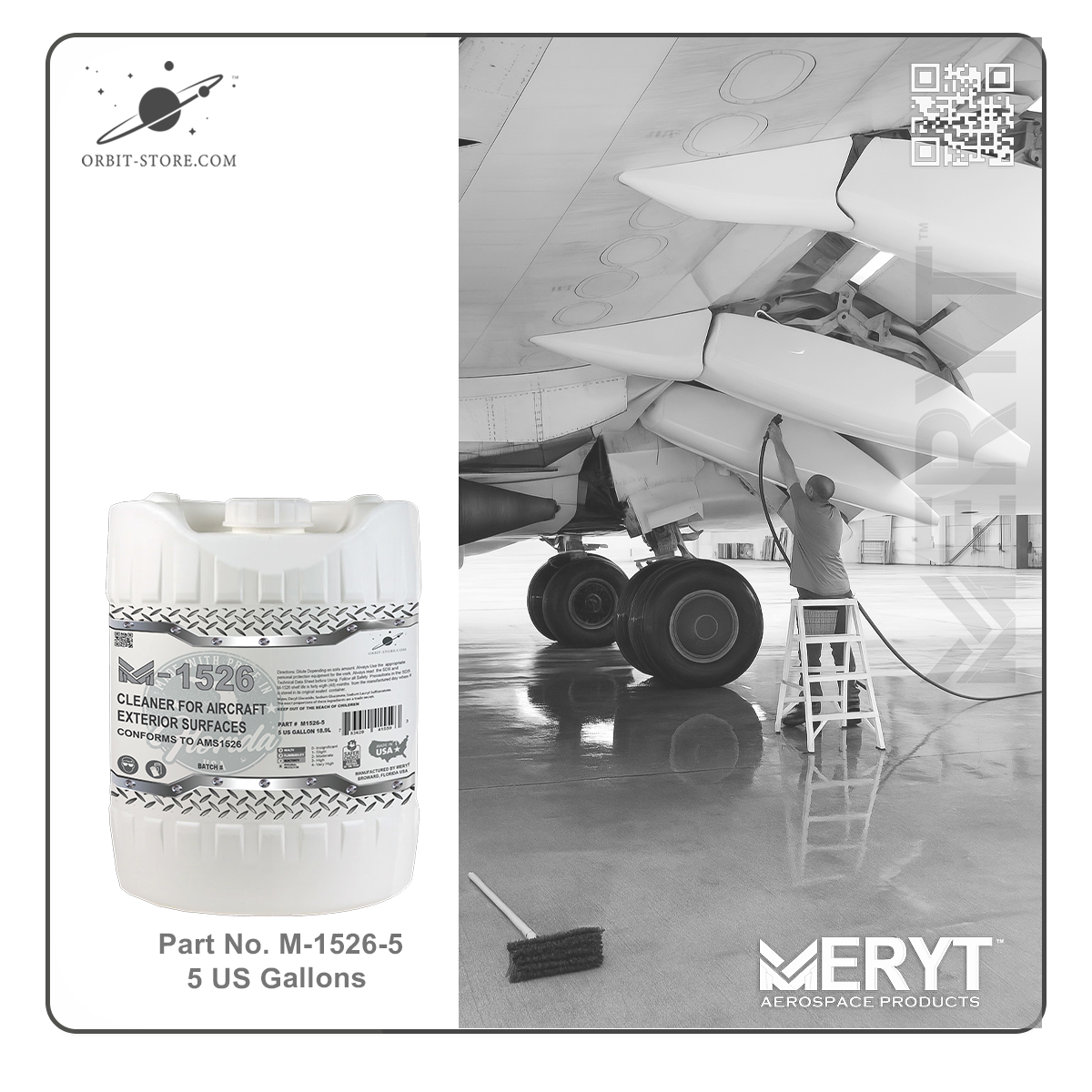 M1526-5 Aircraft Exterior Surface Cleaner AMS1526C 5 US Gallons 18.9 L