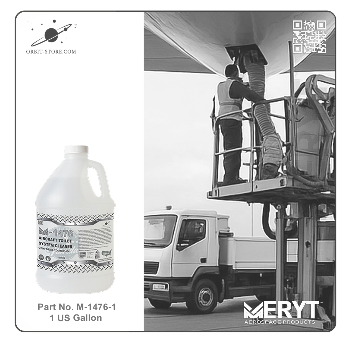 M1476-1 Aircraft Toilet Systems Cleaner AMS1476 1 Gallon 3.78L