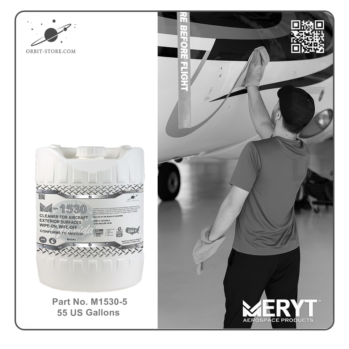 M1530-5 Aircraft Exterior Surface Cleaner AMS1530 5 US Gallons 18.9 L