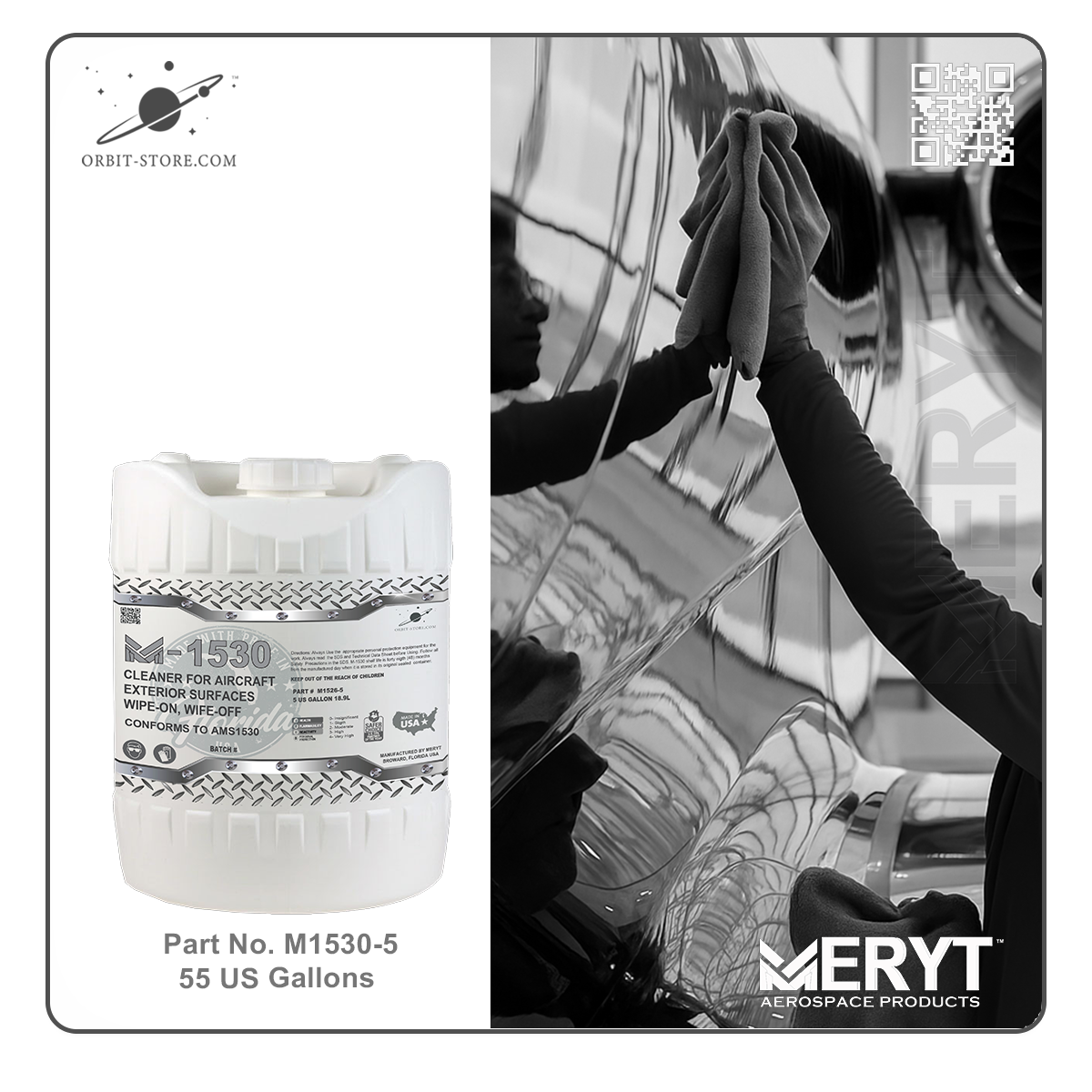 M1530-5 Aircraft Exterior Surface Cleaner AMS1530 5 US Gallons 18.9 L
