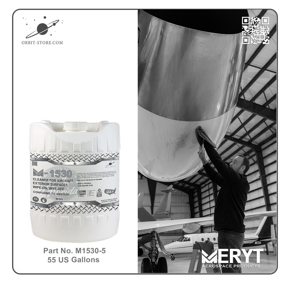 M1530-5 Aircraft Exterior Surface Cleaner AMS1530 5 US Gallons 18.9 L