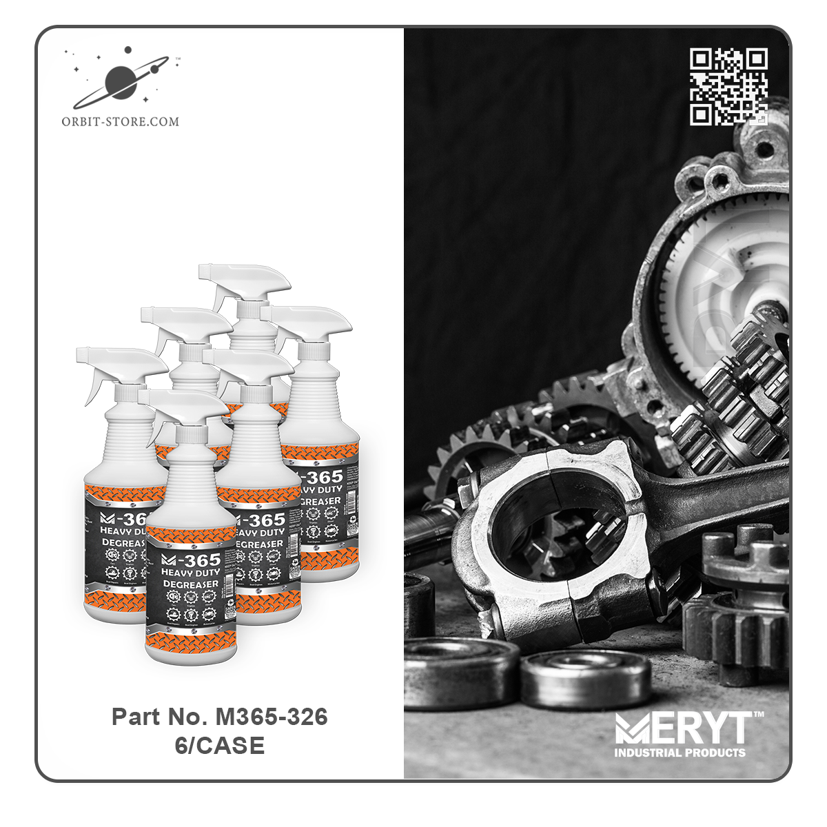 M365 Industrial Degreaser 32oz Spray Bottle CASE of 6 Part No. M365-326
