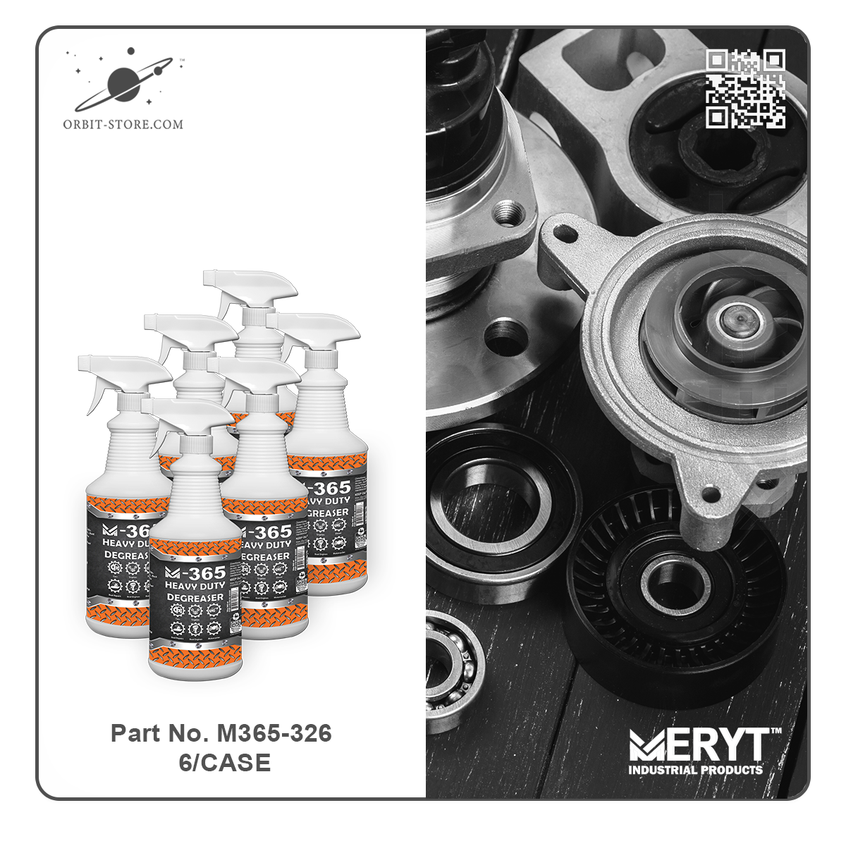 M365 Industrial Degreaser 32oz Spray Bottle CASE of 6 Part No. M365-326