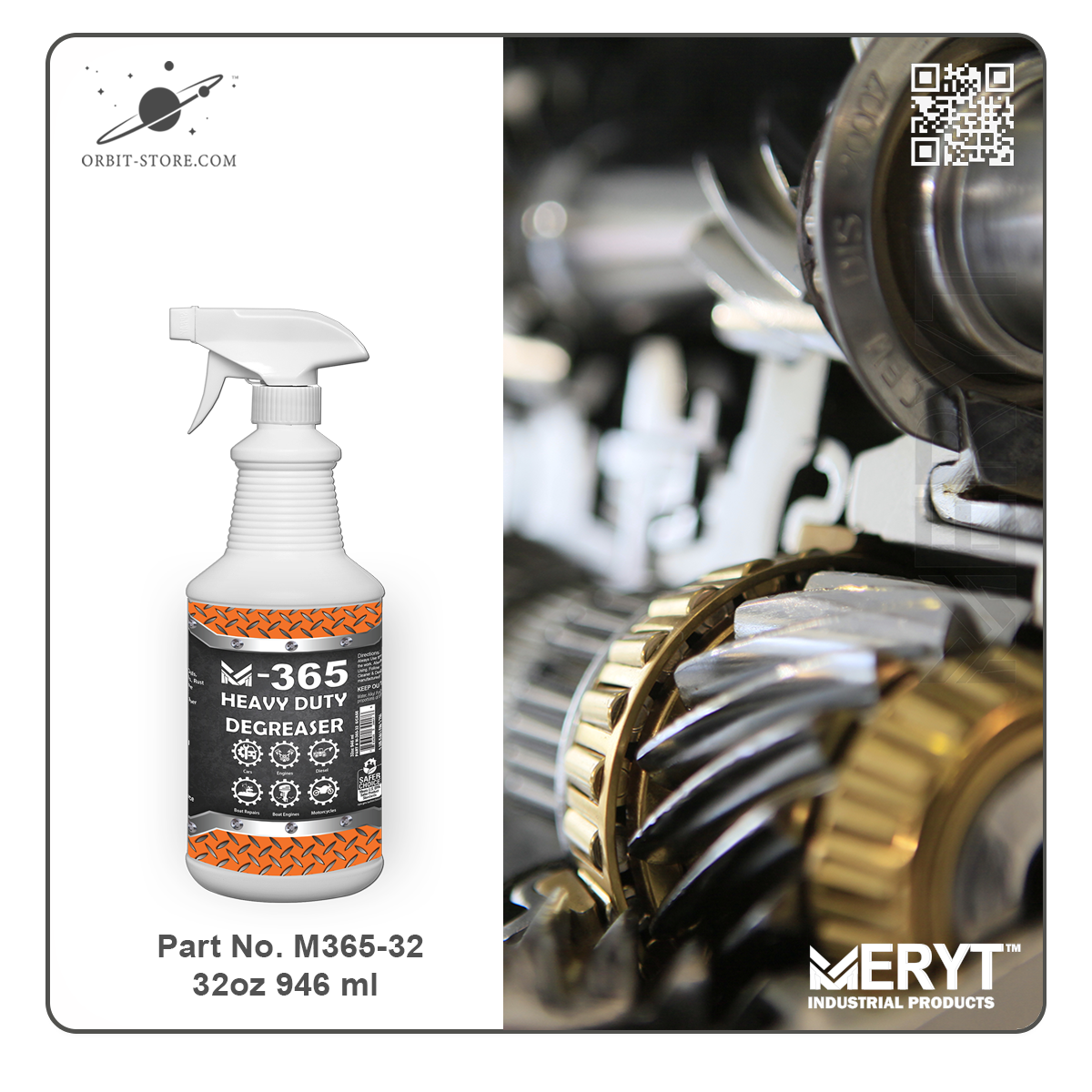 M365 Industrial Degreaser (32 oz Spray Bottle)