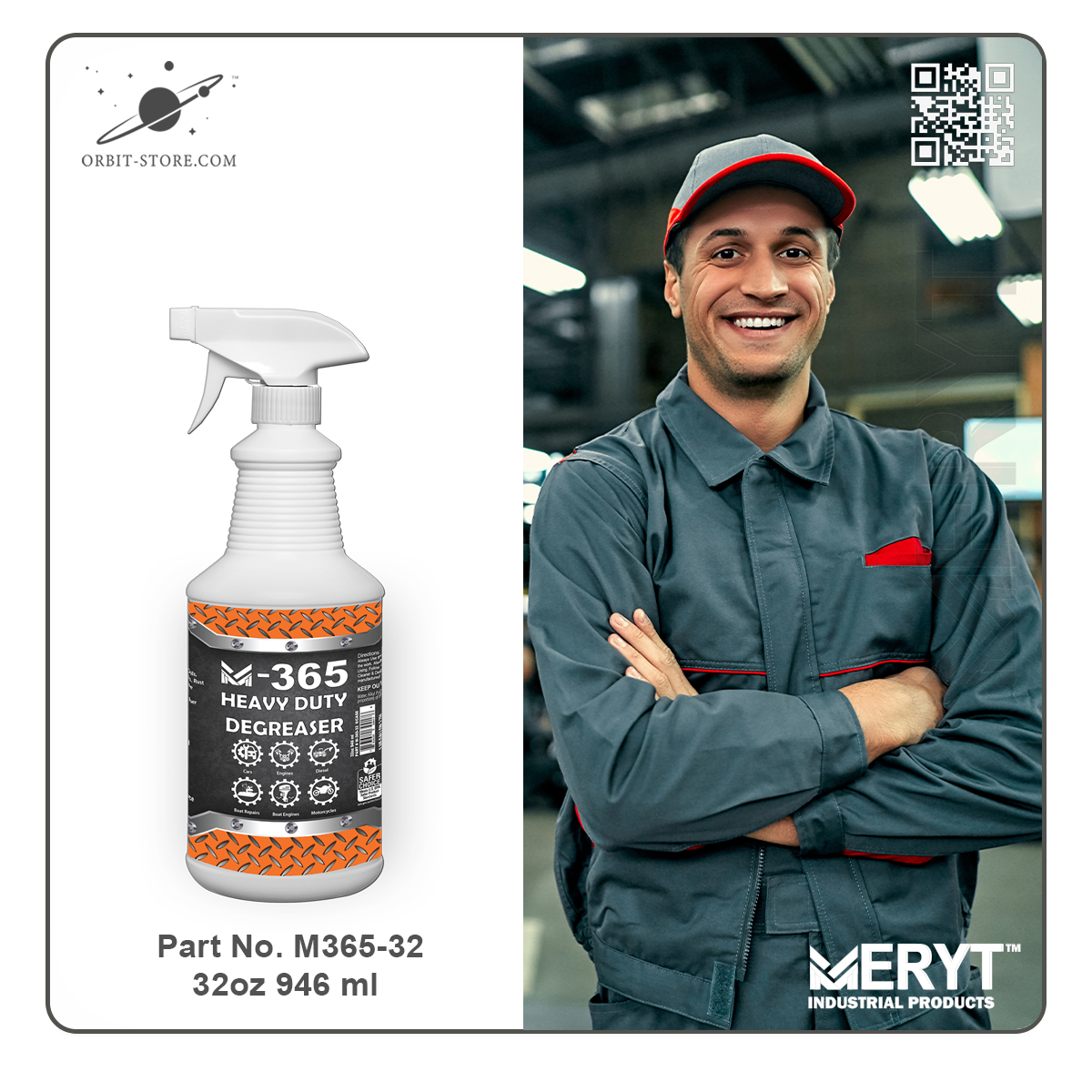 M365 Industrial Degreaser (32 oz Spray Bottle)