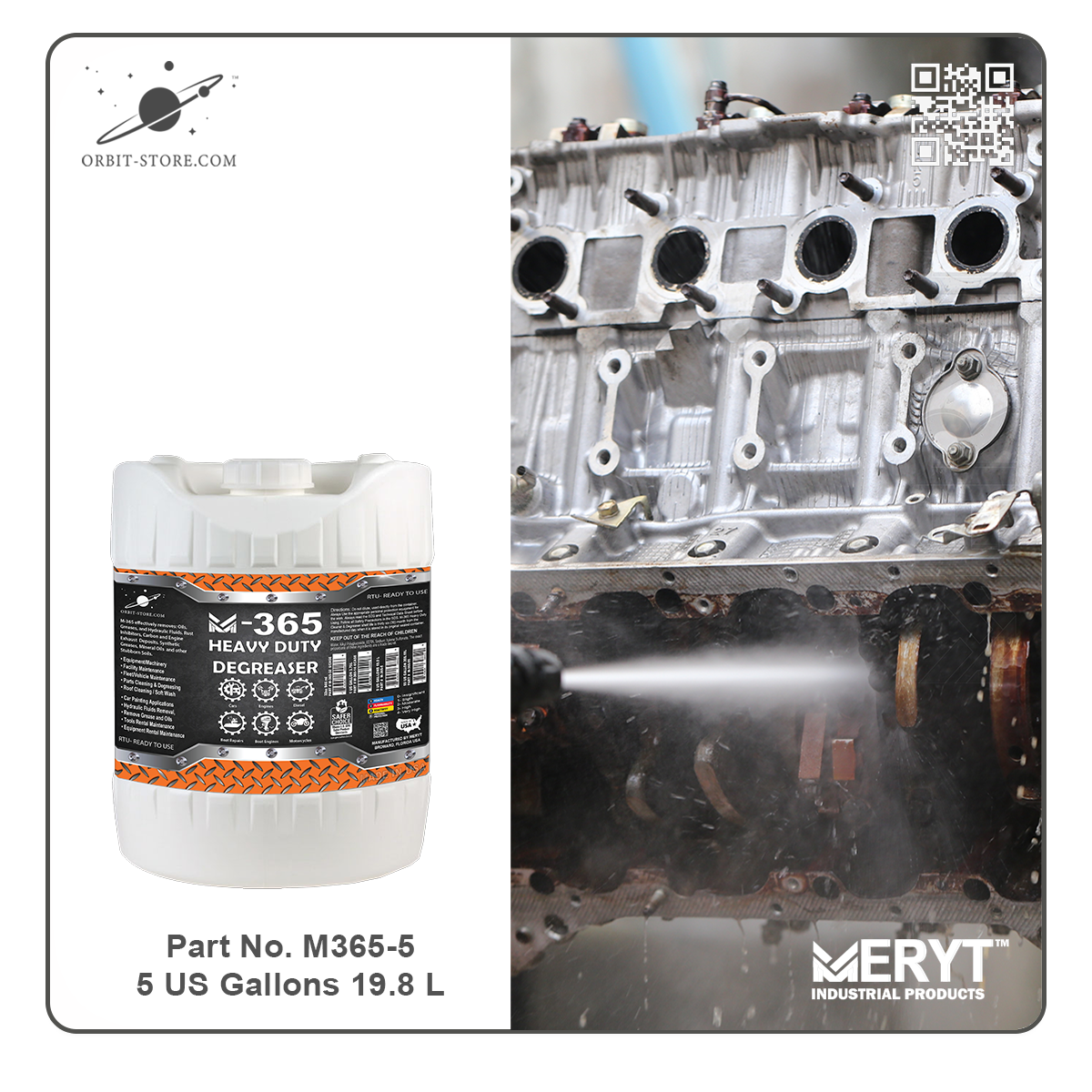 M365 Industrial Degreaser 5 Gallons 18.9 L Part No. M3655