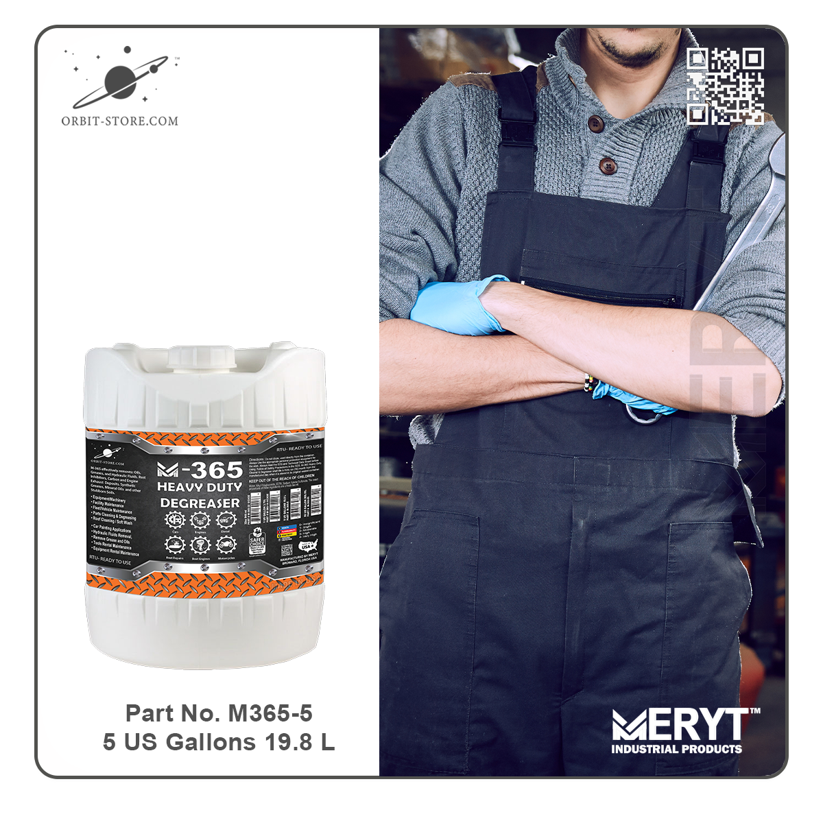 M365 Industrial Degreaser 5 Gallons 18.9 L Part No. M3655