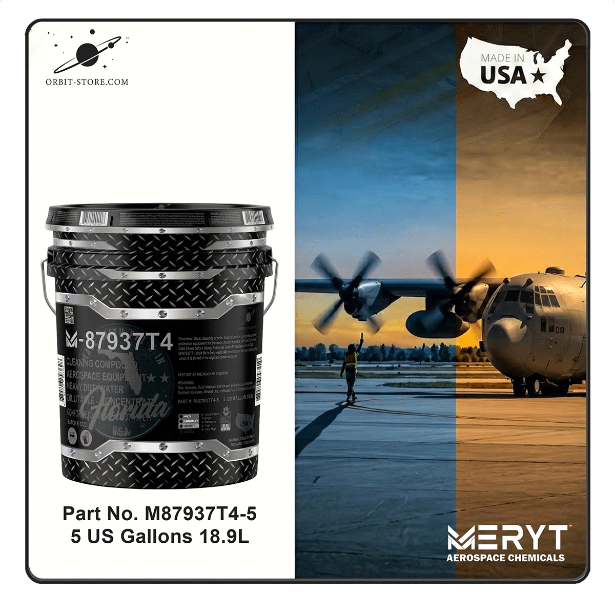 M87937T4-5 MIL-PRF-87937 Type IV Heavy Duty Cleaning Compound 5-Gallons