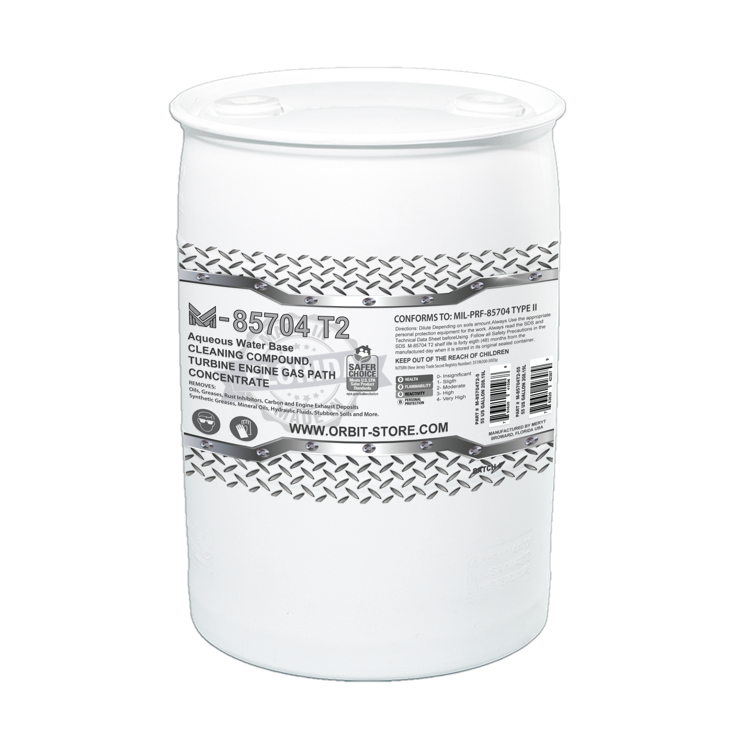 M-85704T2 Concentrated 55 US Gallons Turbine Engine Cleaner MILPRF-85704C