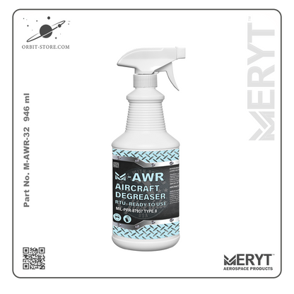 M-AWR-32 Aircraft Degreaser  MIL-PRF-87937D Type II 32oz Spray Bottle