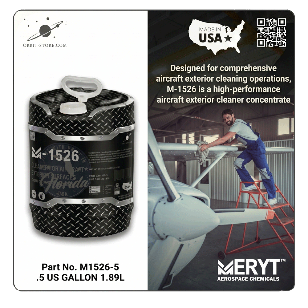 Part No. M-1526-5 – AMS 1526 Aircraft Exterior Cleaner – Aviation Surface Wash (5 Gallon Pail)