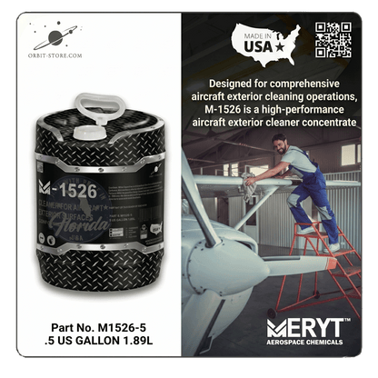 Part No. M-1526-5 – AMS 1526 Aircraft Exterior Cleaner – Aviation Surface Wash (5 Gallon Pail)