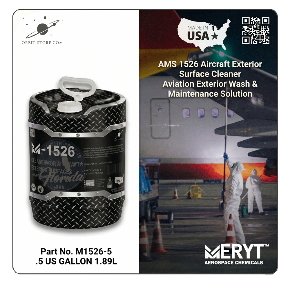 Part No. M-1526-5 – AMS 1526 Aircraft Exterior Cleaner – Aviation Surface Wash (5 Gallon Pail)