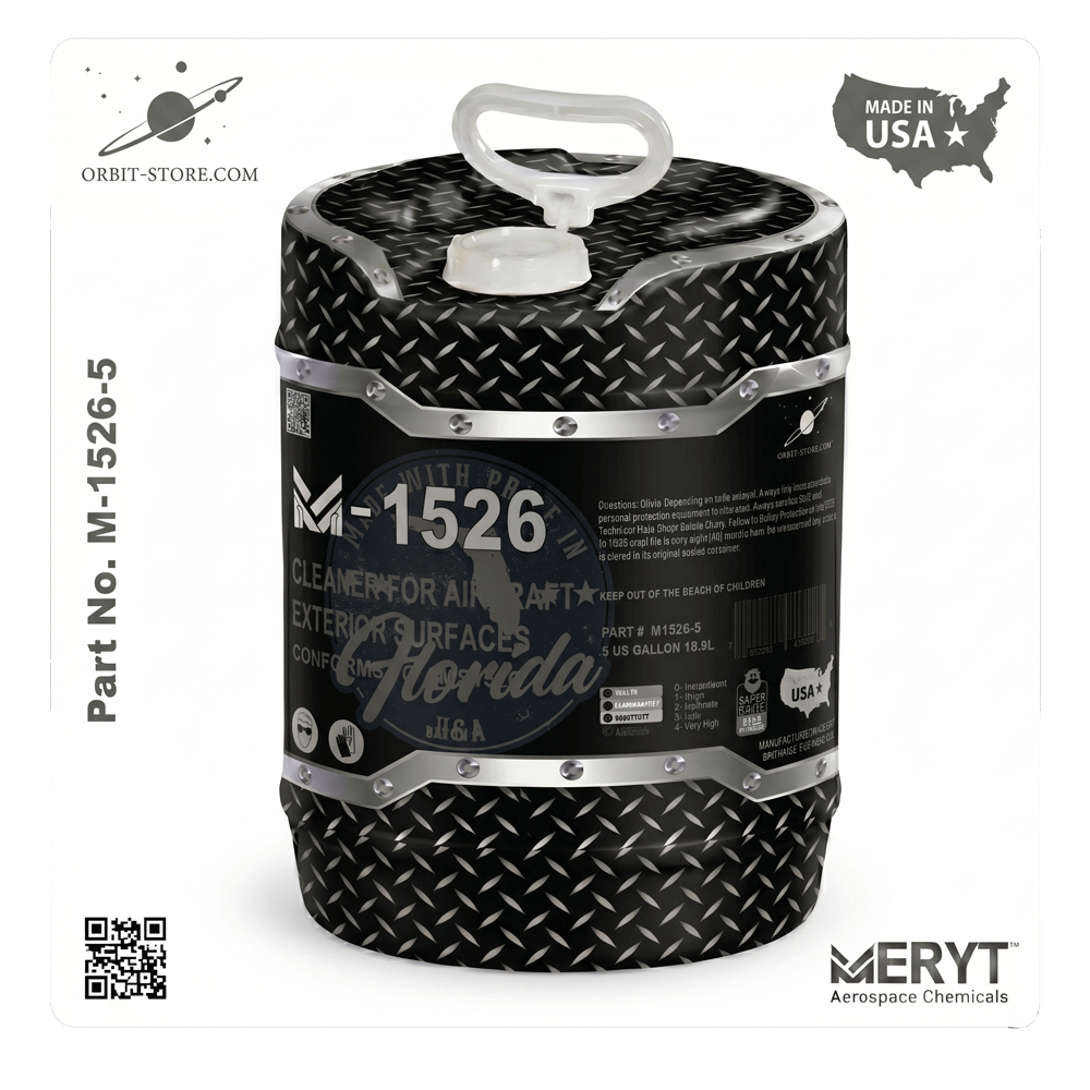 Part No. M-1526-5 – AMS 1526 Aircraft Exterior Cleaner – Aviation Surface Wash (5 Gallon Pail)