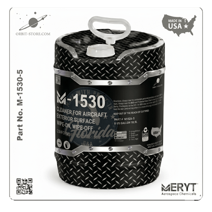 Part No. M-1530-5 – AMS 1530 Aircraft Exterior Cleaner – Wipe-On Wipe-Off Aviation Surface Cleaner (5 Gallon Pail)