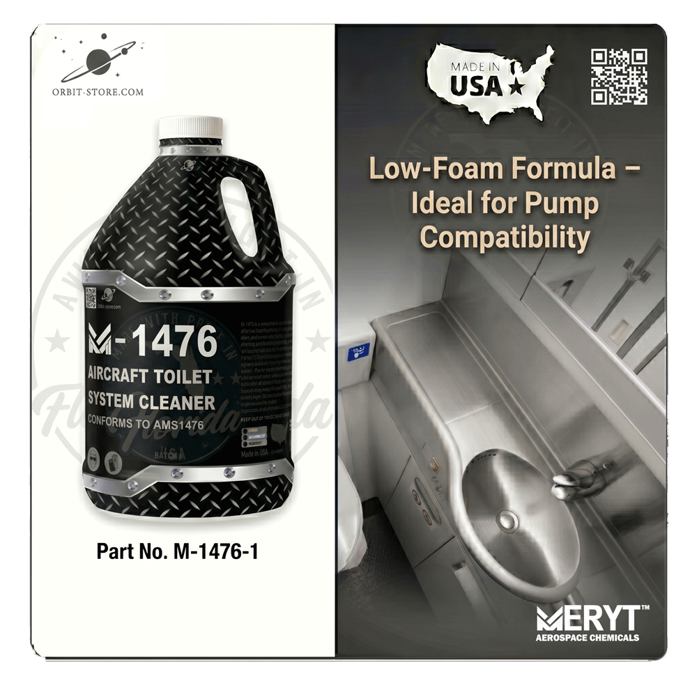 Part No. M-1476-1 – AMS 1476B Aircraft Toilet System Cleaner – Aviation Lavatory Descaler (1 Gallon)