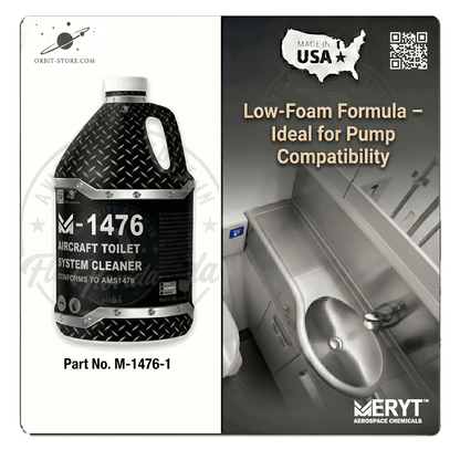 Part No. M-1476-1 – AMS 1476B Aircraft Toilet System Cleaner – Aviation Lavatory Descaler (1 Gallon)