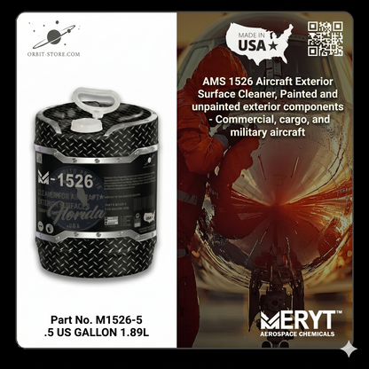 Part No. M-1526-5 – AMS 1526 Aircraft Exterior Cleaner – Aviation Surface Wash (5 Gallon Pail)
