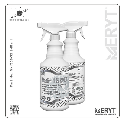 M1550-32 Aircraft Interior Hard Surfaces Cleaner  AMS1550 32oz 946ml