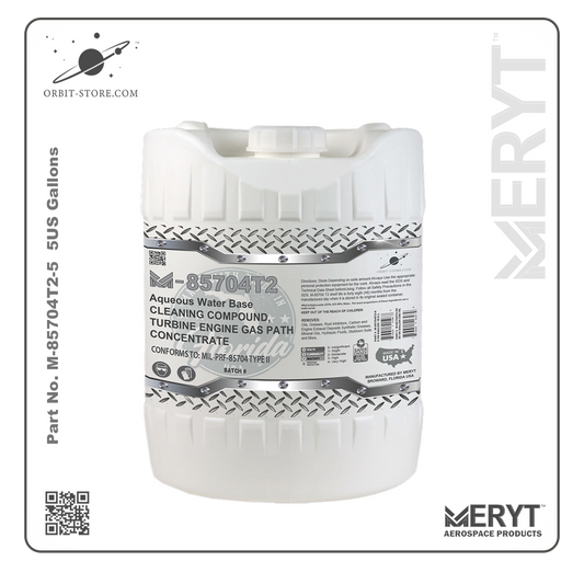 M85704T2-5 Turbine Engine Cleaner MIL-PRF-85704C TYPE II CONCENTRATED 5 US Gallons