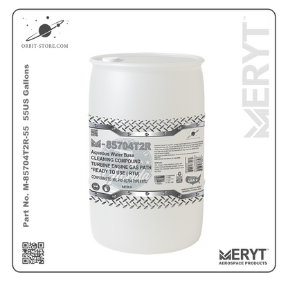 M85704T2R-55 Turbine Engine Cleaner MILPRF-85704C TYPE II RTU - READY TO USE 55 US Gallons