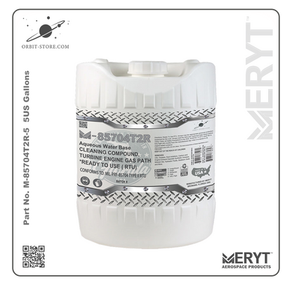 M85704T2R-5 Turbine Engine Cleaner MILPRF-85704C TYPE II RTU - READY TO USE  5 US Gallons