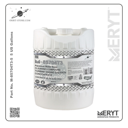 M85704T3-5 Turbine Engine Cleaner MIL-PRF-85704C  TYPE III CONCENTRATED 5 US Gallons