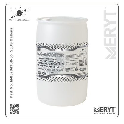 M85704T3R-55 Turbine Engine Cleaner MIL-PRF-85704C Type III RTU READY TO USE 55 US Gallons