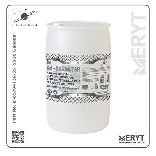 M85704T3R-55 Turbine Engine Cleaner MIL-PRF-85704C Type III RTU READY TO USE 55 US Gallons