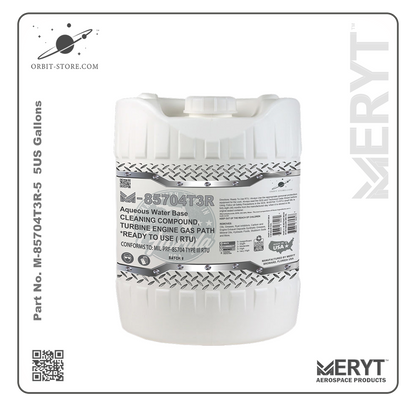 M85704T3R-5 Turbine Engine Cleaner MIL-PRF-85704C Type III RTU READY TO USE  5 US Gallons