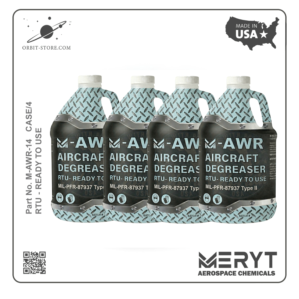 M-AWR-14 Aircraft Degreaser  CASE 4-1 GallonsMIL-PRF-87937 Type II