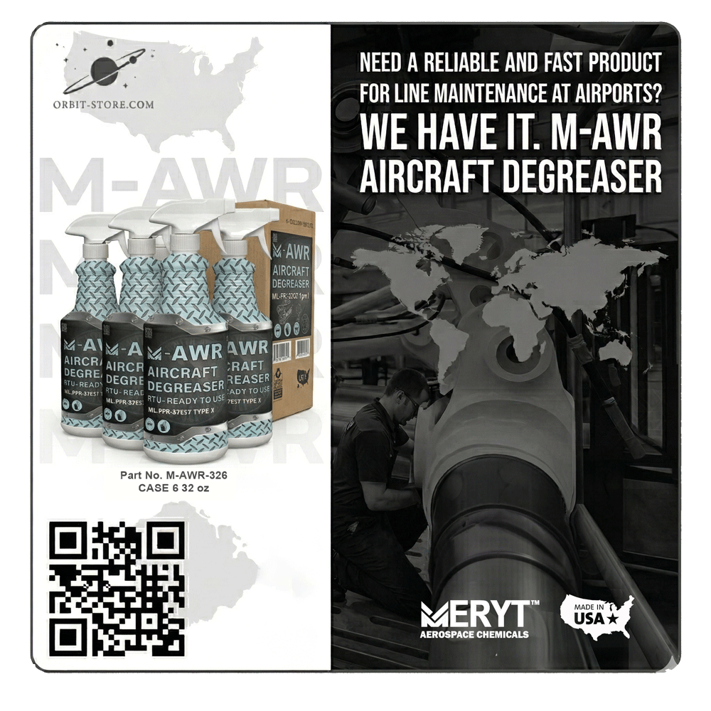 M-AWR-326 Aircraft Degreaser  MIL-PRF-87937 Type II CASE 6 32oz Spray Botle