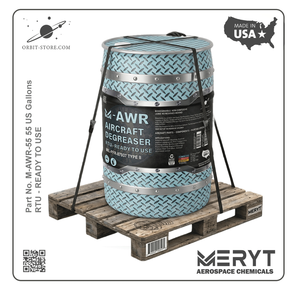 M-AWR-55  Aircraft Degreaser 55 US Gallons MIL-PRF-87937D Type II