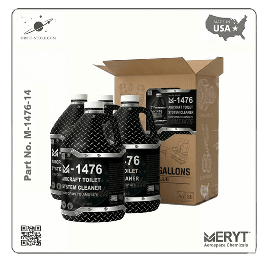 Part No. M-1476-14 – AMS 1476B Aircraft Toilet System Cleaner – Aviation Lavatory Descaler (Case of 4 × 1 Gallons)