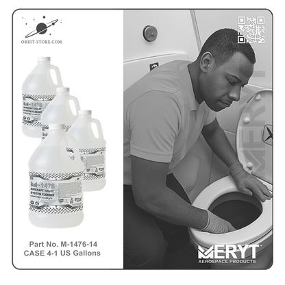 M1476-14 Aircraft Toilet Systems Cleaner AMS1476  CASE 4-1 Gallon