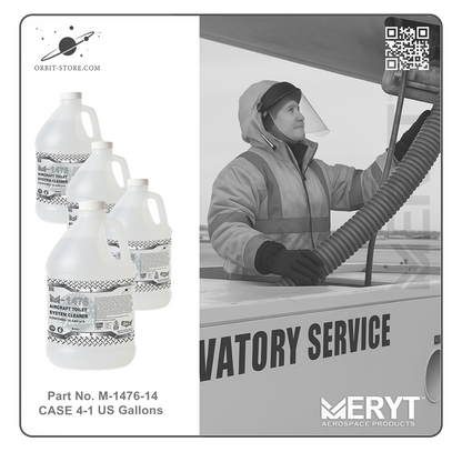 M1476-14 Aircraft Toilet Systems Cleaner AMS1476  CASE 4-1 Gallon