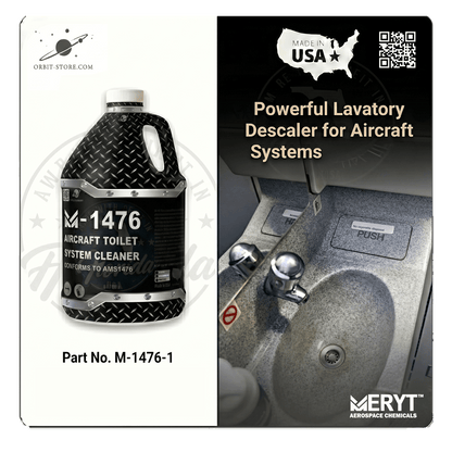 Part No. M-1476-1 – AMS 1476B Aircraft Toilet System Cleaner – Aviation Lavatory Descaler (1 Gallon)