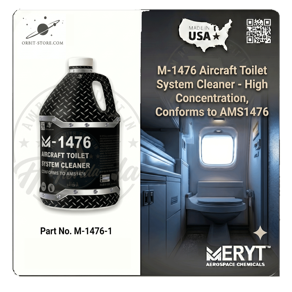 Part No. M-1476-1 – AMS 1476B Aircraft Toilet System Cleaner – Aviation Lavatory Descaler (1 Gallon)