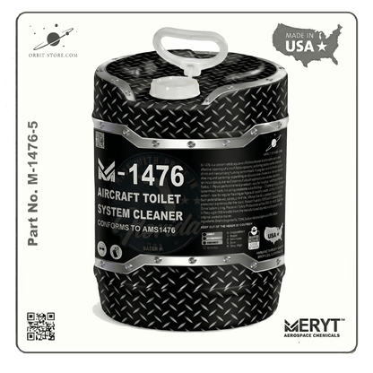 Part No. M-1476-5 – AMS 1476B Aircraft Toilet System Cleaner – Aviation Lavatory Descaler (5 Gallon Pail)