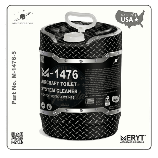 Part No. M-1476-5 – AMS 1476B Aircraft Toilet System Cleaner – Aviation Lavatory Descaler (5 Gallon Pail)