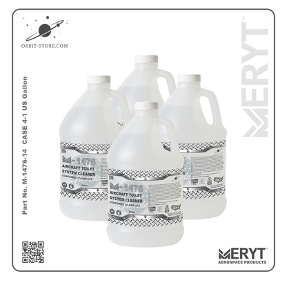 M1476-14 Aircraft Toilet Systems Cleaner AMS1476  CASE 4-1 Gallon