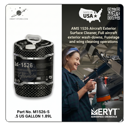 Part No. M-1526-5 – AMS 1526 Aircraft Exterior Cleaner – Aviation Surface Wash (5 Gallon Pail)