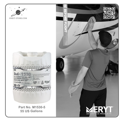 M1530-5  Aircraft Exterior Surface Cleaner  AMS1530 5 US Gallons 18.9 L