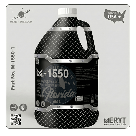 AMS 1550 Aircraft Interior Cleaner – M-1550-1 Aviation Surface Cleaner Concentrate (1 Gallon)