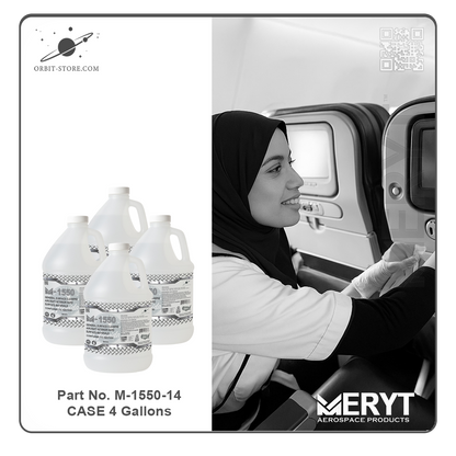M1550-14 Aircraft Interior Hard Surfaces Cleaner AMS1550  CASE 4-1 Gallon