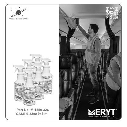 M1550-326 Aircraft Interior Hard Surfaces Cleaner  AMS1550 CASE-6 32oz