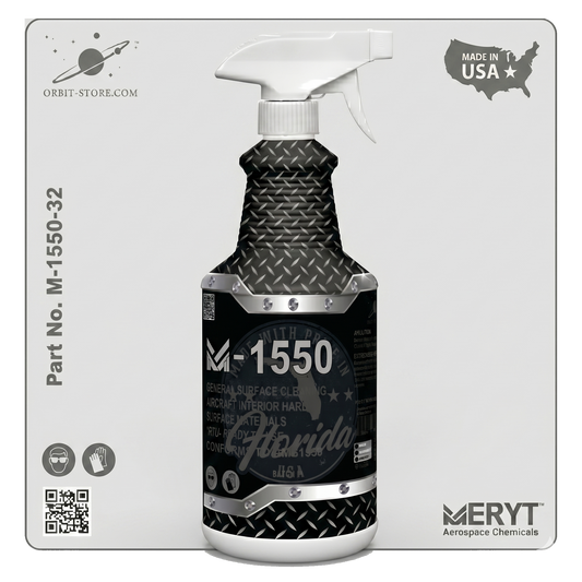 AMS 1550 Aircraft Interior Cleaner – Part No.  M1550-32 Ready-To-Use Aviation Surface Cleaner (32 oz Spray Bottle)