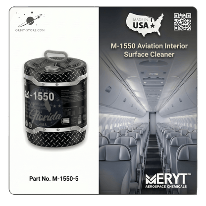 Part No. M-1550-5 – AMS 1550 Aircraft Interior Cleaner – Aviation Surface Cleaner Concentrate (5 Gallon Pail)