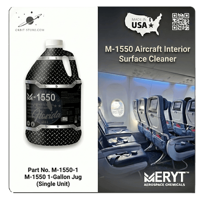 AMS 1550 Aircraft Interior Cleaner – M-1550-1 Aviation Surface Cleaner Concentrate (1 Gallon)