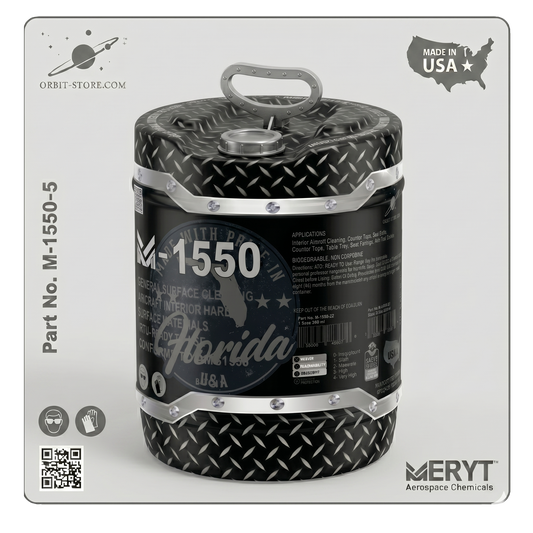 Part No. M-1550-5 – AMS 1550 Aircraft Interior Cleaner – Aviation Surface Cleaner Concentrate (5 Gallon Pail)